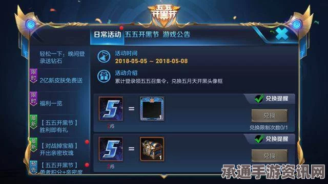 王者荣耀五五开黑节第一周福利详解，技巧方法与全面解析