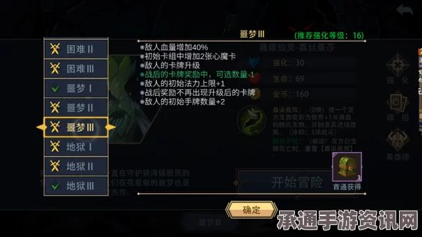传奇无双手游噩梦难度攻略，通关技巧方法与策略全分享