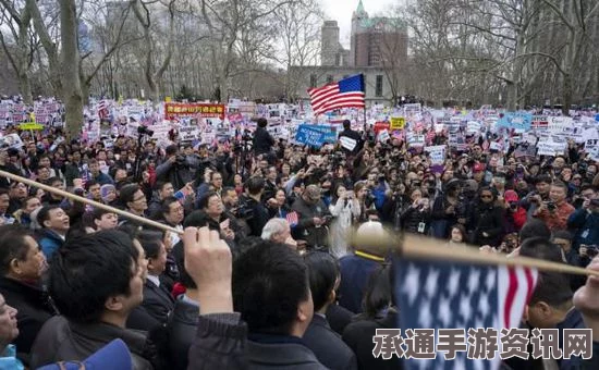 全美华人游行声援梁彼得，心声的力量与行动的热忱