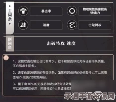 崩坏星穹铁道波提欧遗器搭配推荐及技巧详解