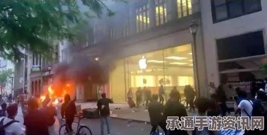旧金山苹果零售店示威，声援企业力量与策略，揭示对抗政府监管的真相（附图详解）