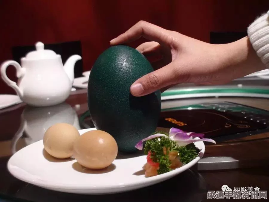 英国现巨型鸸鹋蛋，烹饪技巧与美食制作