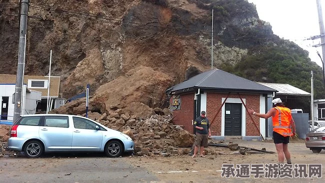新西兰东部沿海发生地震，应对之道与反思，山崖倒塌附图解析