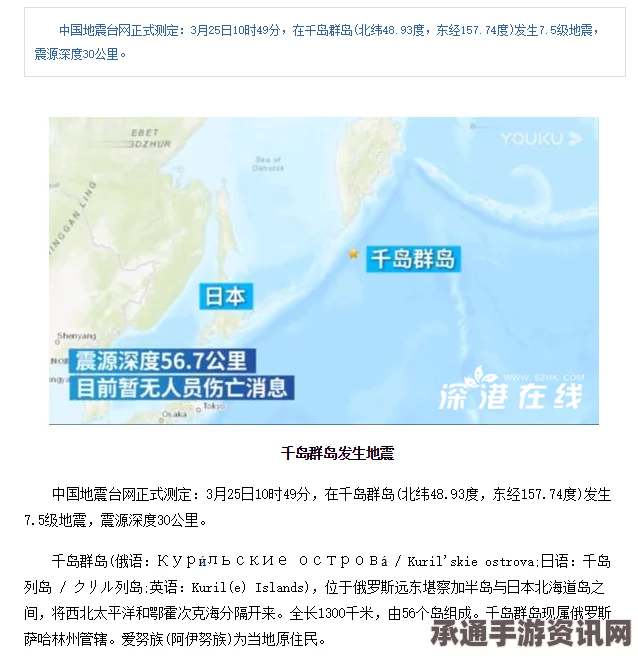 南千岛群岛海域地震，了解地震及应对技巧