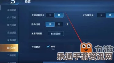 王者荣耀隐身登录设置教程，一步步教你如何设置隐身登录