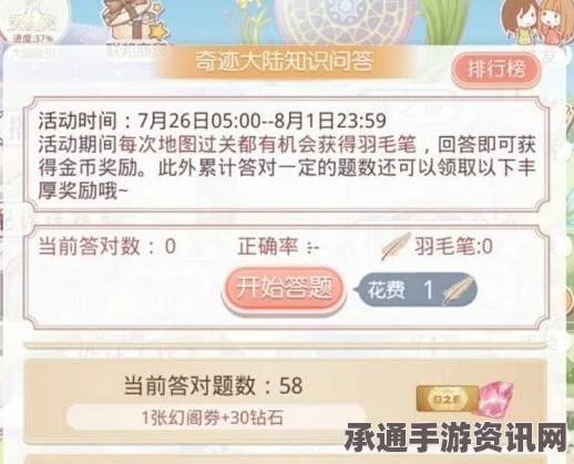 奇迹暖暖航海寻珍答题活动攻略，玩转知识问答，赢取丰厚奖励！