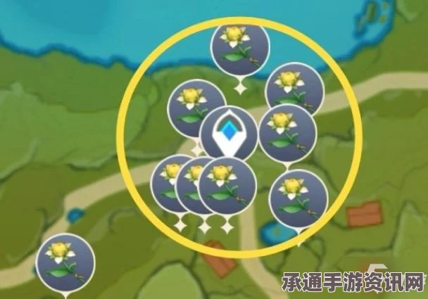 原神甜甜花高效采集攻略，路线规划与技巧分享