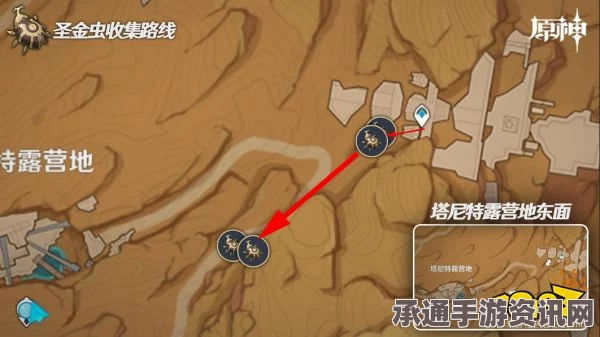 原神圣金虫采集路线图及采集点一览，高效获取圣金虫的技巧方法