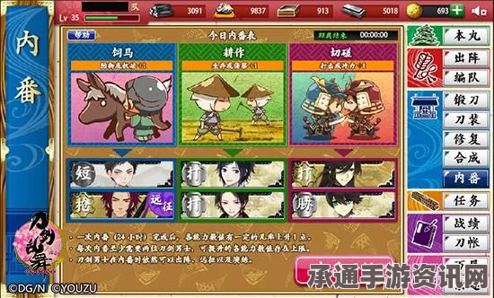 刀剑乱舞手游初始五位刀剑男士全面解析，属性点评与技巧方法指南