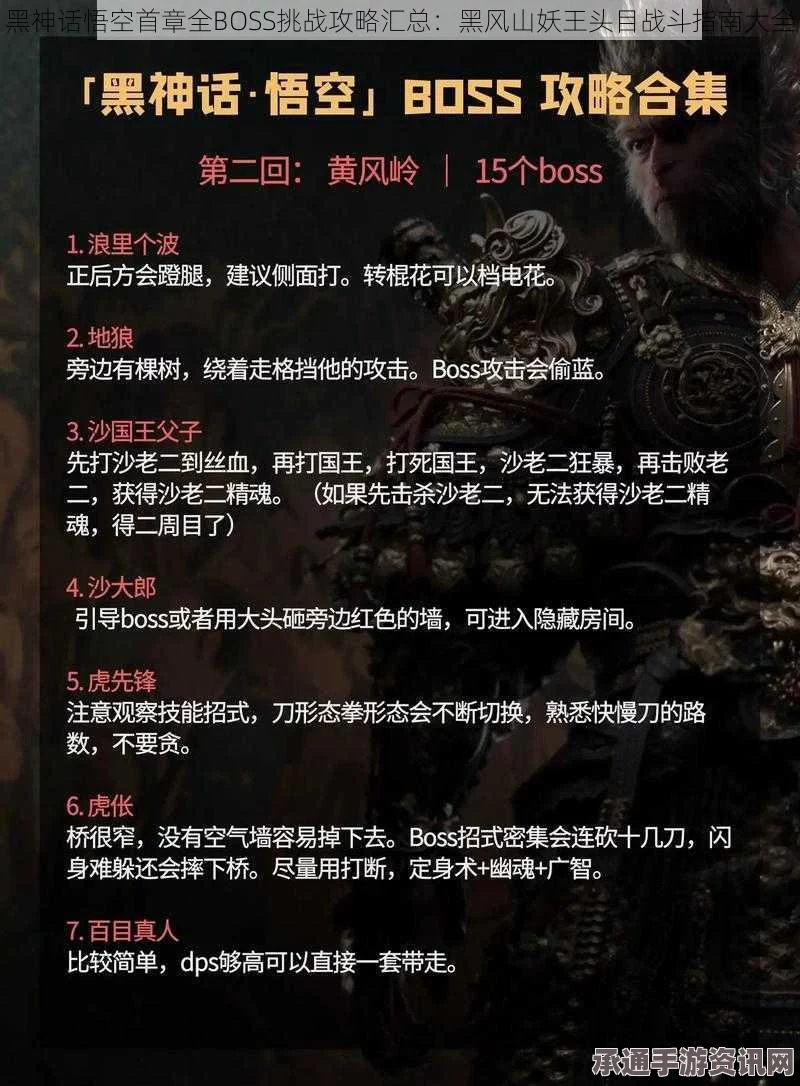 黑神话，悟空BOSS黑风大王挑战攻略—技巧与方法详解