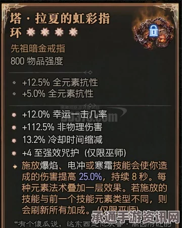 暗黑破坏神4，塔拉夏的虹彩指环的实用效果与技巧解析