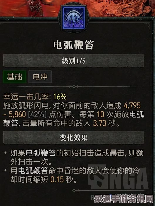 暗黑破坏神4s5闪烁电弧鞭笞技能效果改变详解与技巧分享
