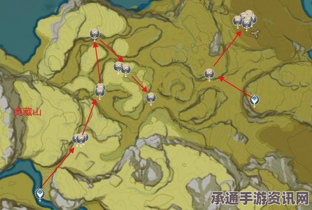 原神4.5版本，幽灯蕈分布图及71个采集路线详解