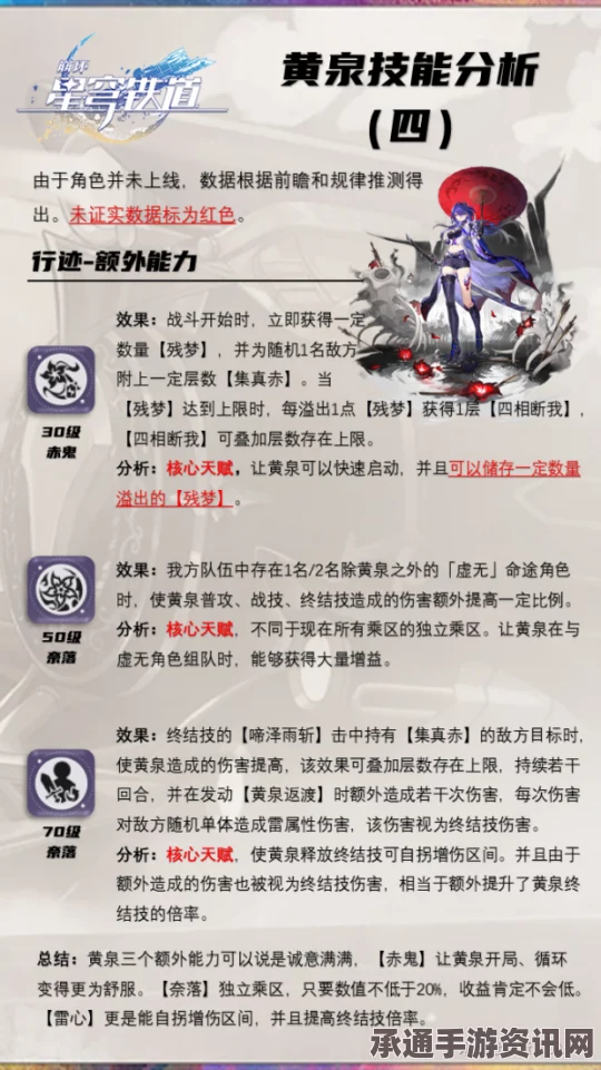 崩坏星穹铁道黄泉技能机制深度解析与实战技巧揭秘