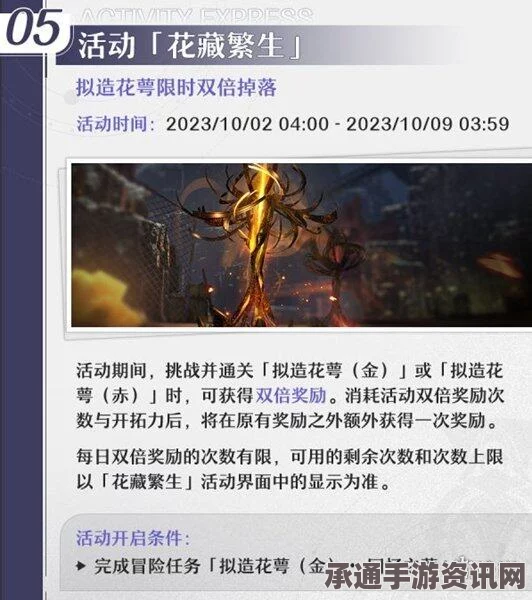 崩坏星穹铁道2.0版本花藏繁生活动详解与技巧方法，开启时间揭秘