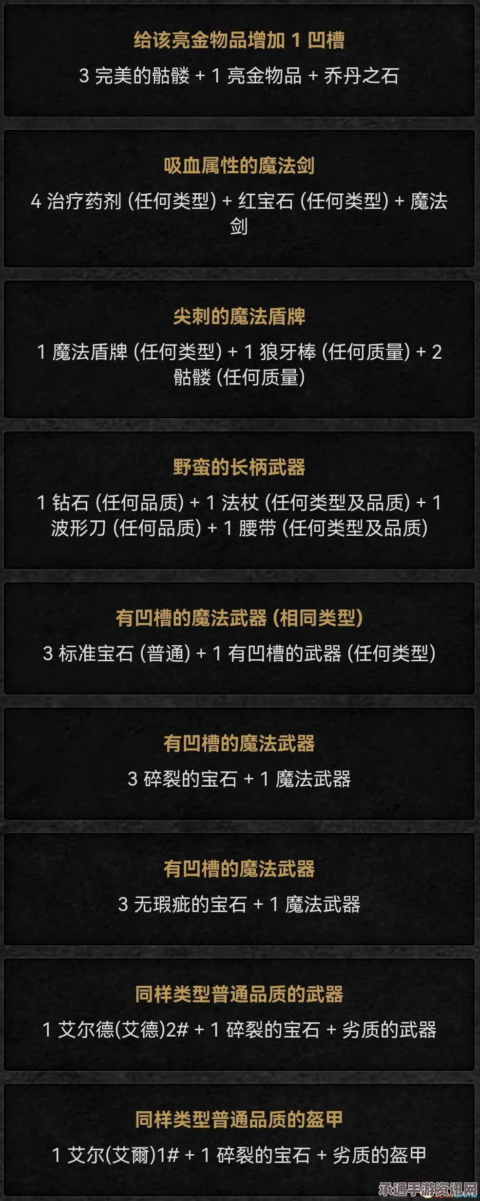 暗黑破坏神2橙色装备获取攻略及合成公式详解