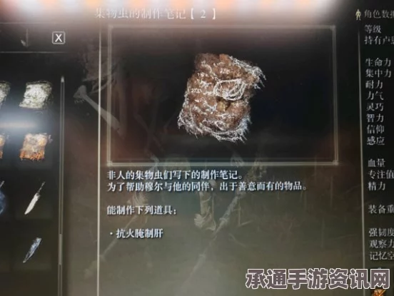 艾尔登法环DLC集物虫制作秘籍，攻略、注意事项与技巧全解析